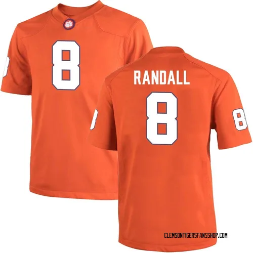 Men's Nike Adam Randall Clemson Tigers Replica Orange Team Color College Jersey