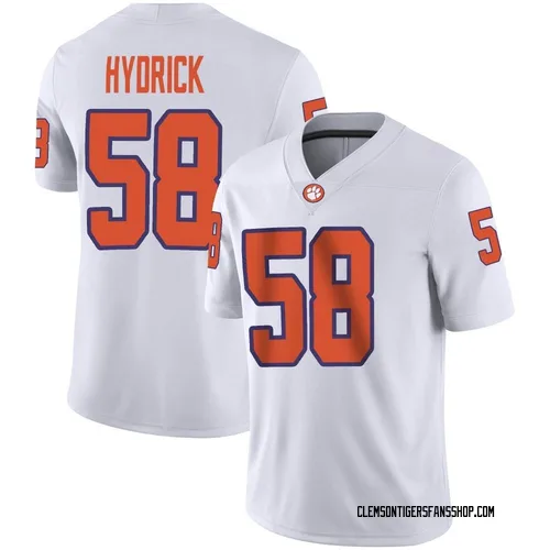 Men's Nike Aidan Hydrick Clemson Tigers Game White Football Jersey