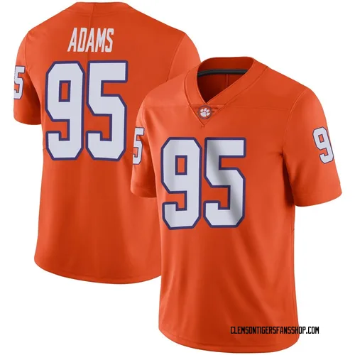 Men's Nike Amare Adams Clemson Tigers Limited Orange Football Jersey