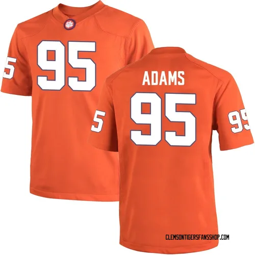 Men's Nike Amare Adams Clemson Tigers Replica Orange Team Color College Jersey