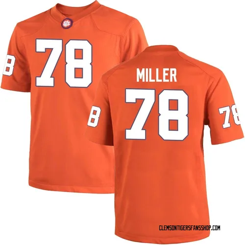 Men's Nike Blake Miller Clemson Tigers Replica Orange Team Color College Jersey