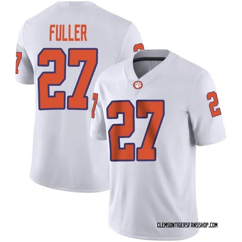 Men's Nike C.J. Fuller Clemson Tigers Game White Football Jersey