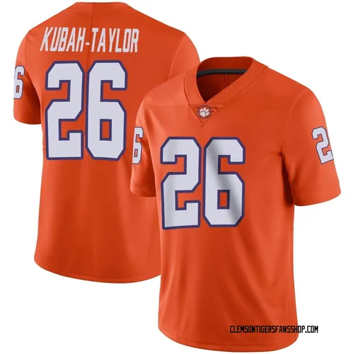 Men's Nike C.J. Kubah-Taylor Clemson Tigers Limited Orange Football Jersey