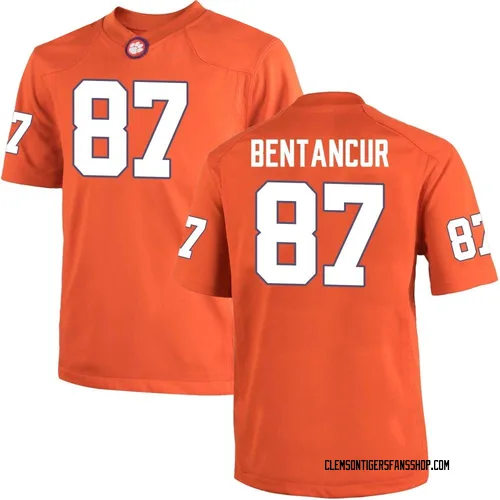 Men's Nike Christian Bentancur Clemson Tigers Game Orange Team Color College Jersey