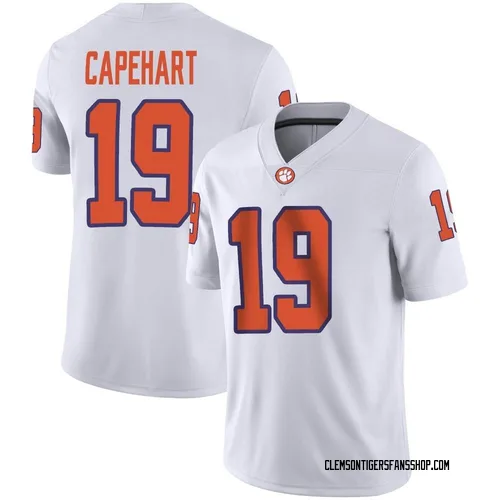 Men's Nike DeMonte Capehart Clemson Tigers Game White Football Jersey