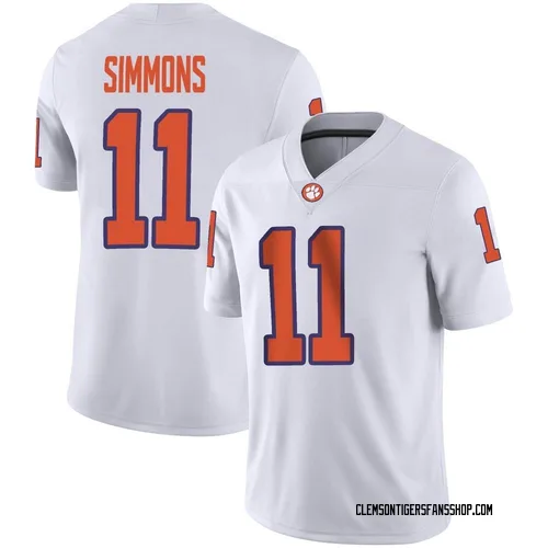 Men's Nike Isaiah Simmons Clemson Tigers Game White Football Jersey