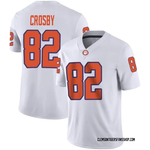 Men's Nike Jackson Crosby Clemson Tigers Game White Football Jersey