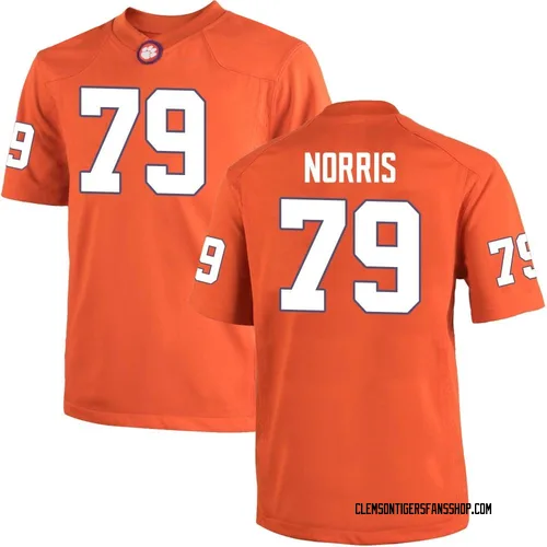 Men's Nike Jake Norris Clemson Tigers Replica Orange Team Color College Jersey