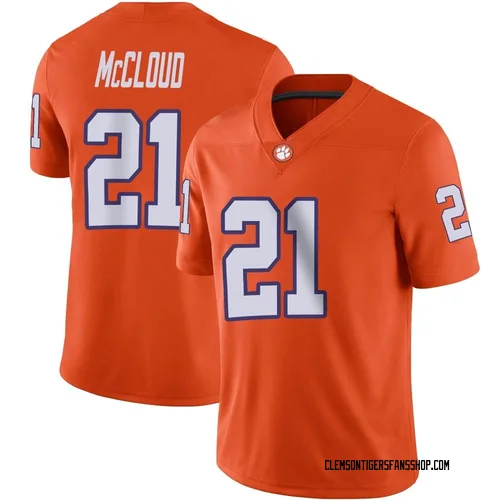 Men's Nike Kobe McCloud Clemson Tigers Game Orange Football Jersey