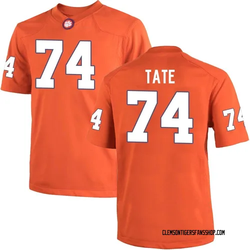Men's Nike Marcus Tate Clemson Tigers Replica Orange Team Color College Jersey