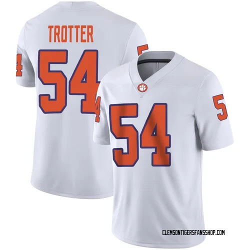 Men's Nike Mason Trotter Clemson Tigers Game White Football Jersey