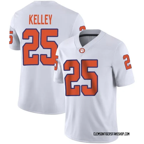 Men's Nike Misun Kelley Clemson Tigers Game White Football Jersey