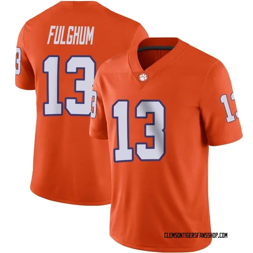 Men's Nike Parker Fulghum Clemson Tigers Game Orange Football Jersey