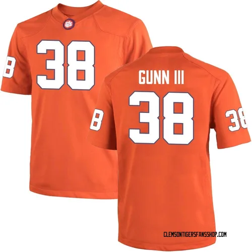 Men's Nike Robert Gunn III Clemson Tigers Game Orange Team Color College Jersey