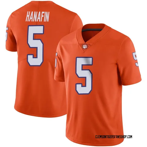 Men's Nike Ronan Hanafin Clemson Tigers Limited Orange Football Jersey