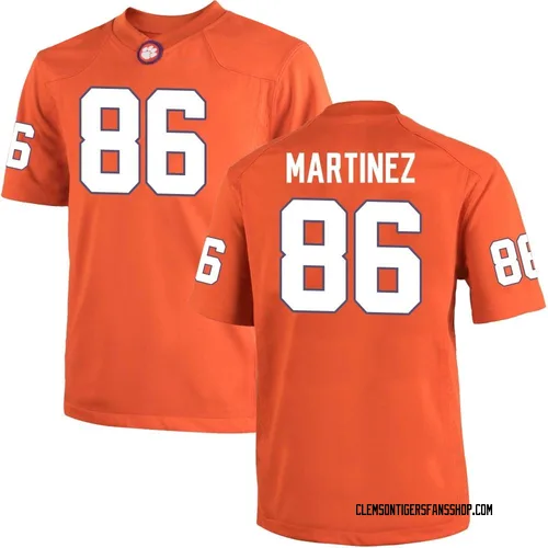 Men's Nike Tristan Martinez Clemson Tigers Replica Orange Team Color College Jersey