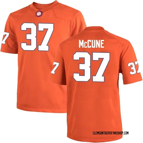 Men's Nike Will McCune Clemson Tigers Game Orange Team Color College Jersey