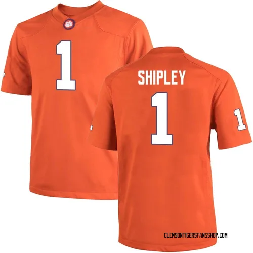 Men's Nike Will Shipley Clemson Tigers Replica Orange Team Color College Jersey
