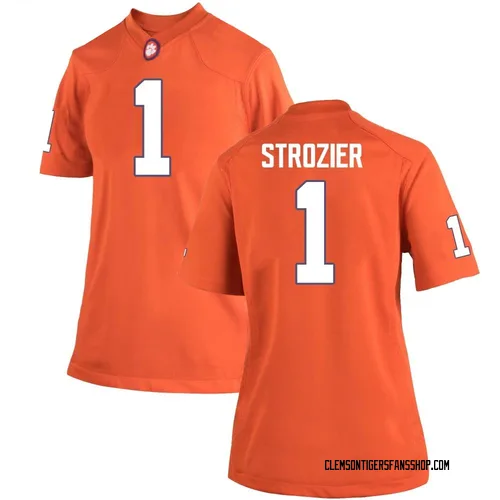 Women's Nike Branden Strozier Clemson Tigers Game Orange Team Color College Jersey