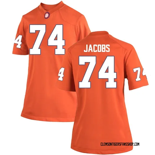 Women's Nike Brayden Jacobs Clemson Tigers Replica Orange Team Color College Jersey