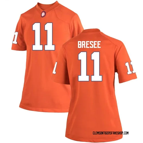 Women's Nike Bryan Bresee Clemson Tigers Replica Orange Team Color College Jersey