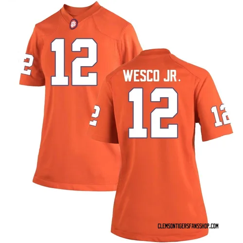 Women's Nike Bryant Wesco Jr. Clemson Tigers Game Orange Team Color College Jersey