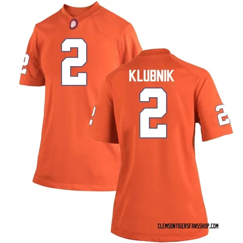 Women's Nike Cade Klubnik Clemson Tigers Game Orange Team Color College Jersey