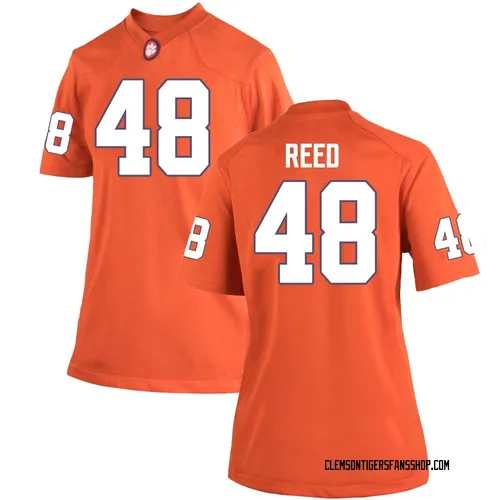 Women's Nike Charlie Reed Clemson Tigers Game Orange Team Color College Jersey