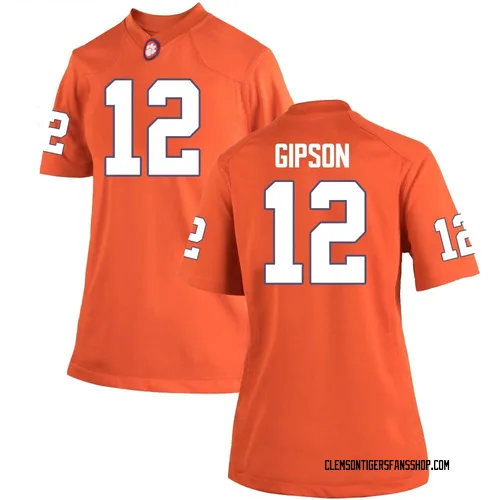 Women's Nike Corian Gipson Clemson Tigers Game Orange Team Color College Jersey