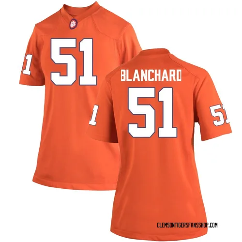 Women's Nike Gavin Blanchard Clemson Tigers Replica Orange Team Color College Jersey