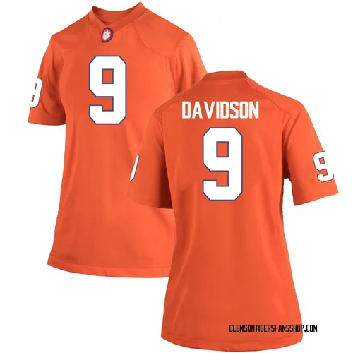 Women's Nike Gideon Davidson Clemson Tigers Replica Orange Team Color College Jersey