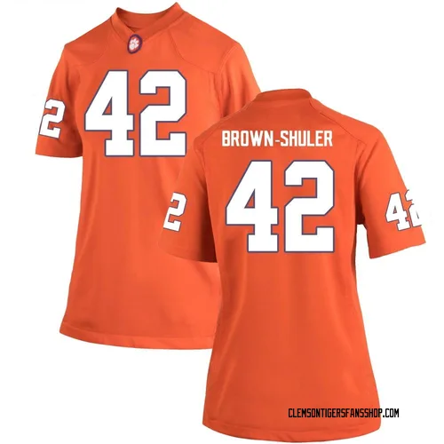 Women's Nike Hevin Brown-Shuler Clemson Tigers Replica Orange Team Color College Jersey