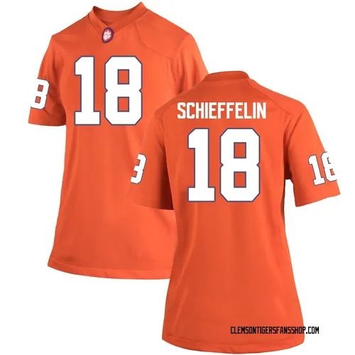 Women's Nike Ian Schieffelin Clemson Tigers Replica Orange Team Color College Jersey