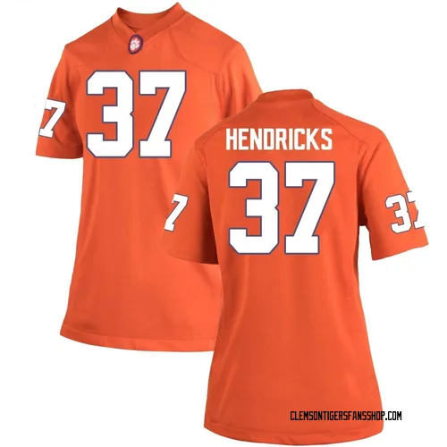 Women's Nike Jacob Hendricks Clemson Tigers Game Orange Team Color College Jersey