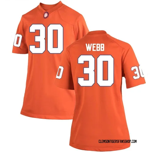 Women's Nike Kylen Webb Clemson Tigers Replica Orange Team Color College Jersey