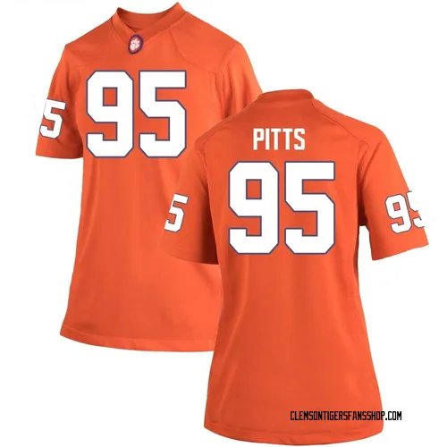 Women's Nike Peyton Pitts Clemson Tigers Game Orange Team Color College Jersey