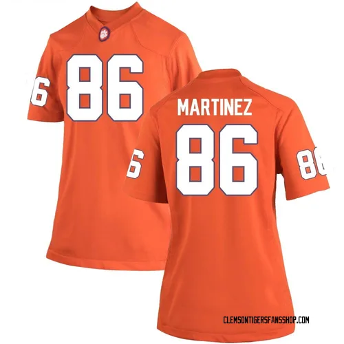 Women's Nike Tristan Martinez Clemson Tigers Replica Orange Team Color College Jersey