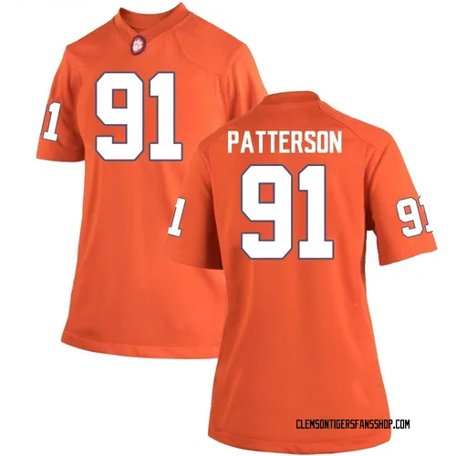 Women's Nike Zaire Patterson Clemson Tigers Game Orange Team Color College Jersey