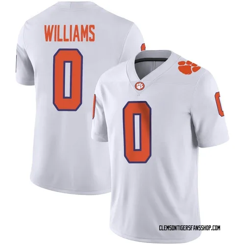 Youth Nike Antonio Williams Clemson Tigers Game White Football Jersey