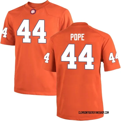 Youth Nike Banks Pope Clemson Tigers Replica Orange Team Color College Jersey