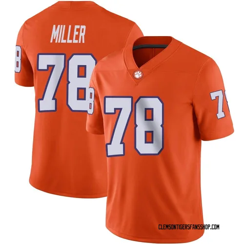 Youth Nike Blake Miller Clemson Tigers Game Orange Football Jersey