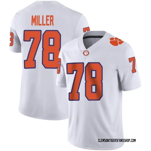 Youth Nike Blake Miller Clemson Tigers Game White Football Jersey