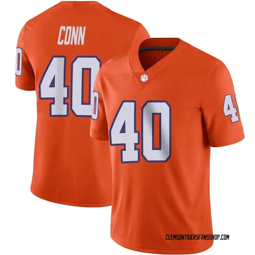 Youth Nike Brodey Conn Clemson Tigers Game Orange Football Jersey