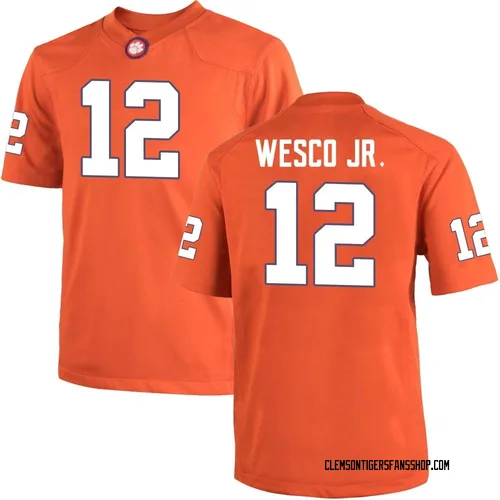Youth Nike Bryant Wesco Jr. Clemson Tigers Replica Orange Team Color College Jersey