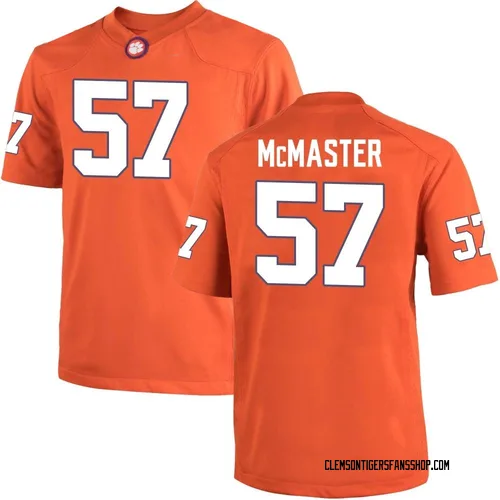 Youth Nike Chandler McMaster Clemson Tigers Game Orange Team Color College Jersey
