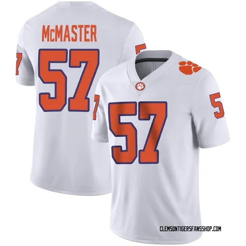 Youth Nike Chandler McMaster Clemson Tigers Game White Football Jersey