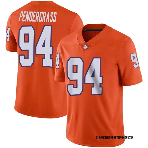 Youth Nike Chapman Pendergrass Clemson Tigers Limited Orange Football Jersey
