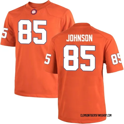 Youth Nike Charlie Johnson Clemson Tigers Replica Orange Team Color College Jersey