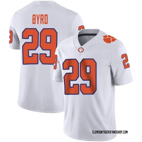 Youth Nike Chase Byrd Clemson Tigers Game White Football Jersey