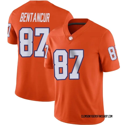 Youth Nike Christian Bentancur Clemson Tigers Game Orange Football Jersey